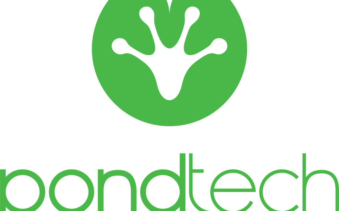 Pond Tech Logo Green Stacked with Transparent Background
